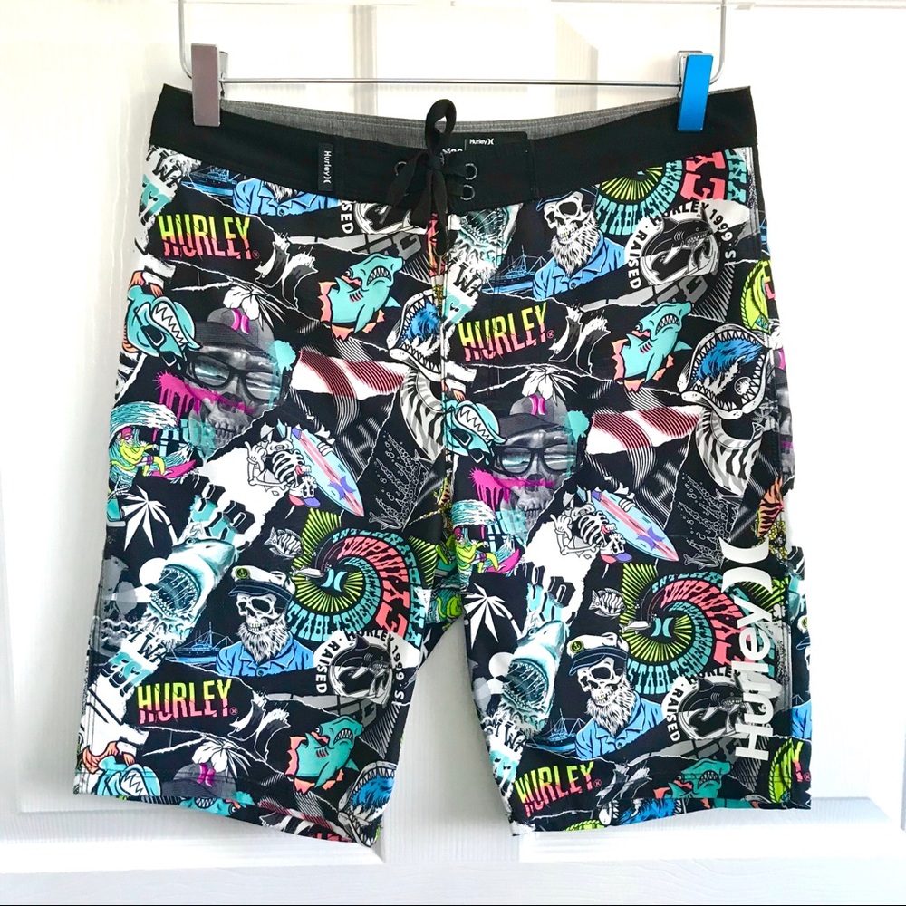 ✨HPx2✨ [Hurley] Neon Swim Trunks